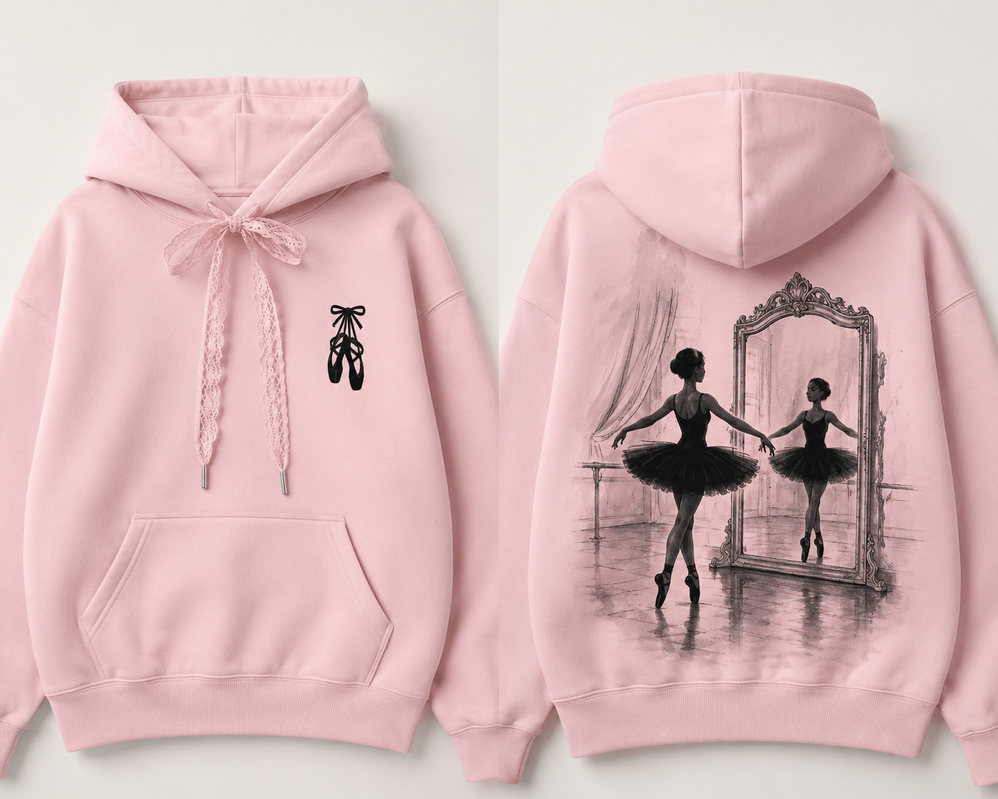 Black ballerina hoodie
